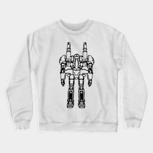 Robot Line Art Crewneck Sweatshirt